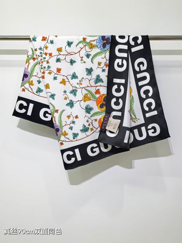 Gucci Silk Scarf 90X90cm E041838